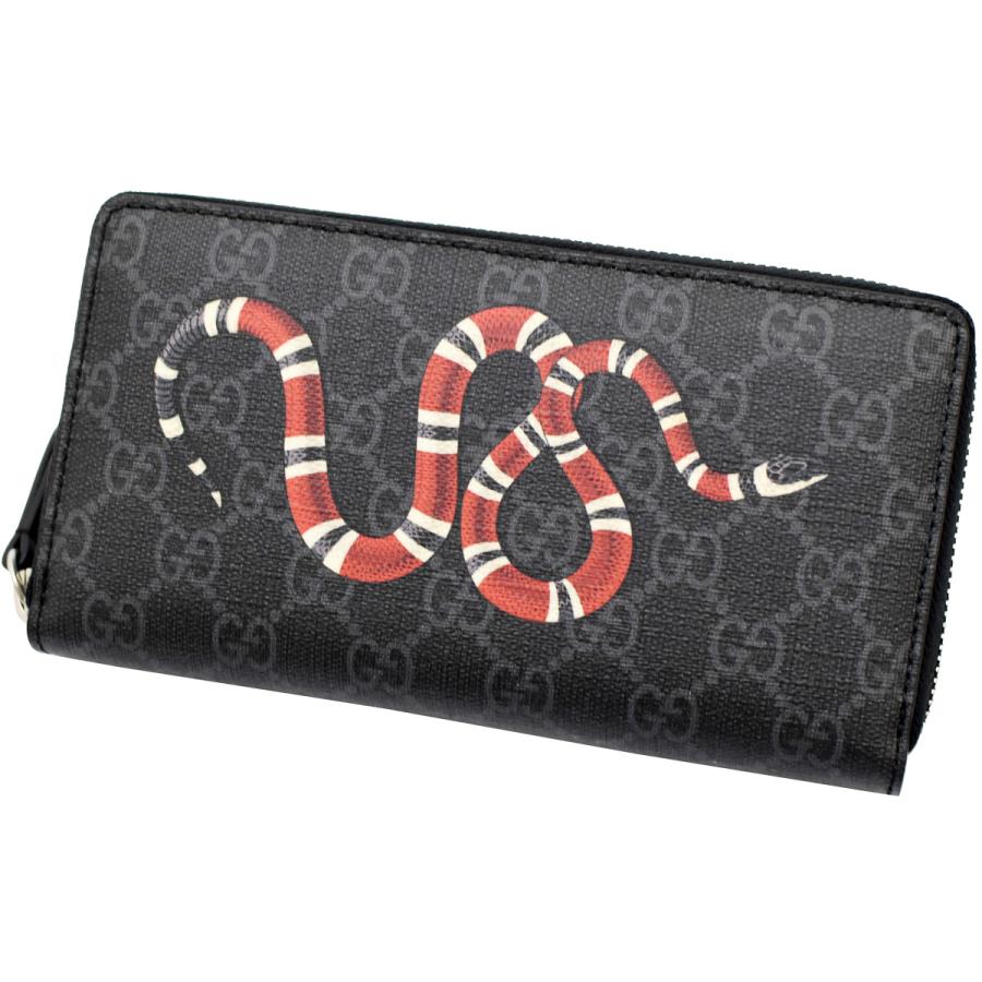 GGキャンバス グッチ 財布 GUCCI ラウンドファスナー長財布 メンズ