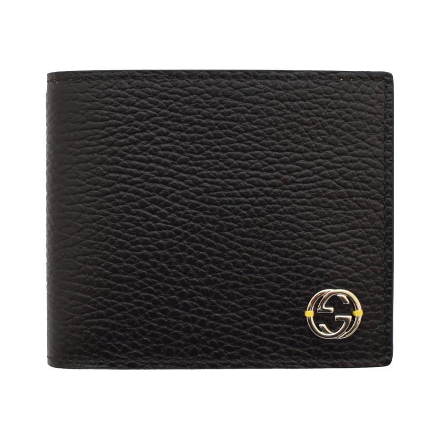 GUCCI（グッチ） グッチ財布 二つ折り財布 メンズ ブラック×イエロー