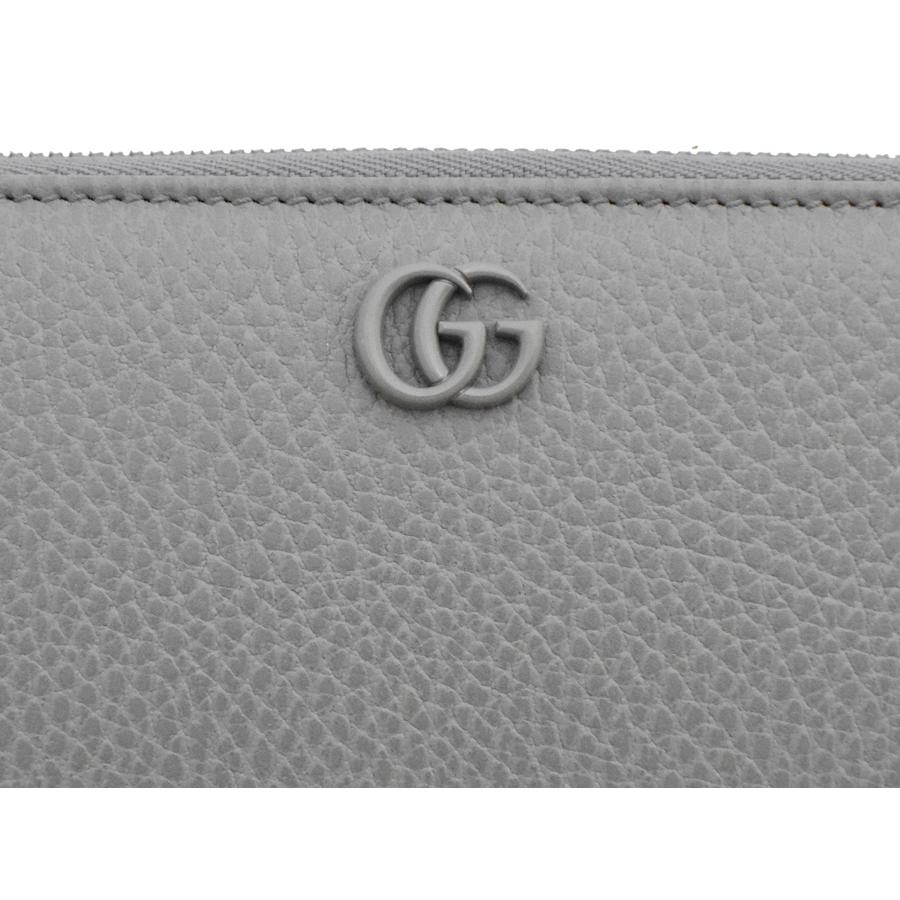 グッチ 財布 GUCCI ラウンドファスナー長財布 レディース メンズ GGマーモント 456117 グレー｜brandream｜06