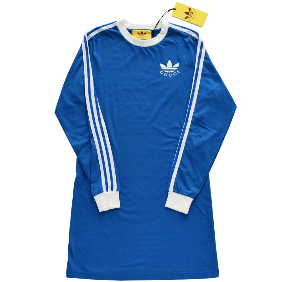 GUCCI グッチ レディース adidas x Gucci Tシャツドレス 長袖 GUCCI グッチ レディース adidas x Gucci Tシャツドレス 長袖