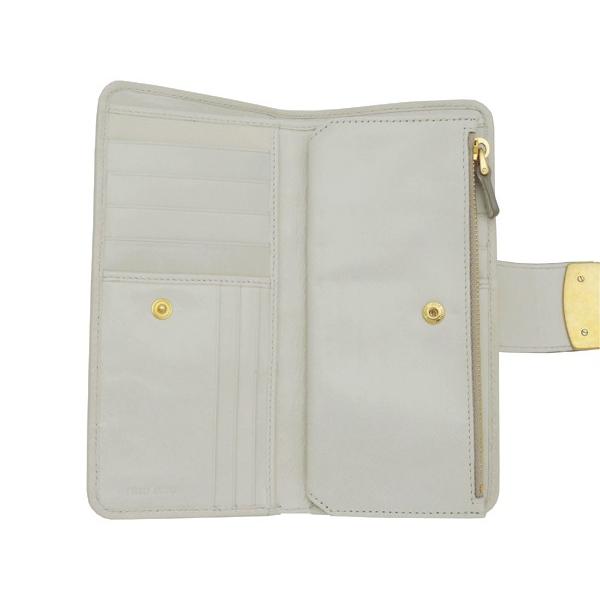 miu miu（ミュウミュウ） miu miu財布 マテラッセ 二つ折り長財布