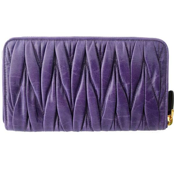 miu miu（ミュウミュウ） miu miu財布 マテラッセ ラウンドファスナー