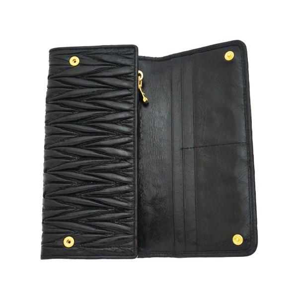 miu miu（ミュウミュウ） miu miu財布 マテラッセ 二つ折り長財布
