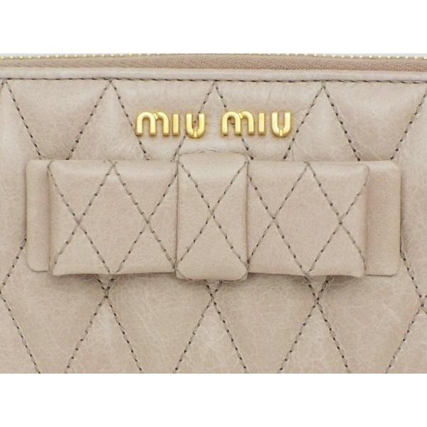 miu miu（ミュウミュウ） miu miu財布 ラウンドファスナー長財布 