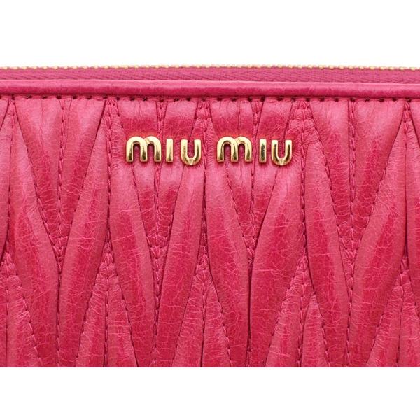 miu miu（ミュウミュウ） miu miu財布 マテラッセ ラウンドファスナー