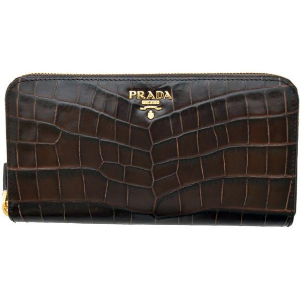PRADA（プラダ） プラダ財布 ラウンドファスナー長財布 レディース
