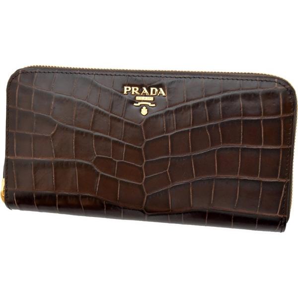PRADA（プラダ） プラダ財布 ラウンドファスナー長財布 レディース