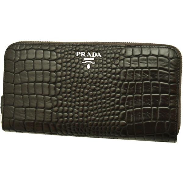 PRADA プラダ財布 ラウンドファスナー長財布 メンズ ユニセックス VIT  