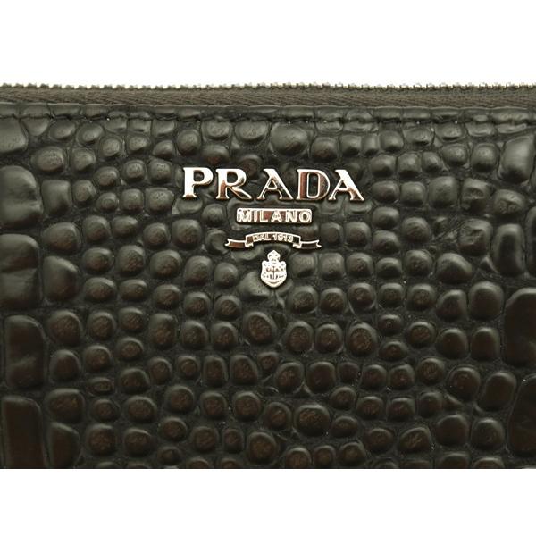 PRADA（プラダ） プラダ財布 ラウンドファスナー長財布 メンズ ユニ