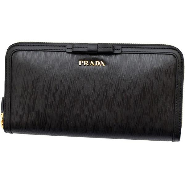 PRADA プラダ財布 ラウンドファスナー長財布 レディ−ス リボン PRADA プラダ財布 ラウンドファスナー長財布 レディ−ス リボン
