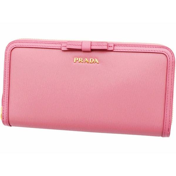 PRADA（プラダ） プラダ財布 ラウンドファスナー長財布 レディ−ス