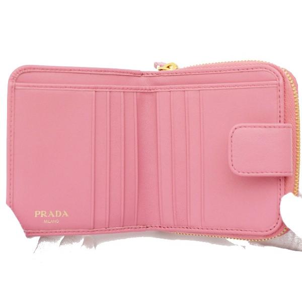 PRADA（プラダ） プラダ財布 二つ折り財布 レディ−ス リボン VITELLO