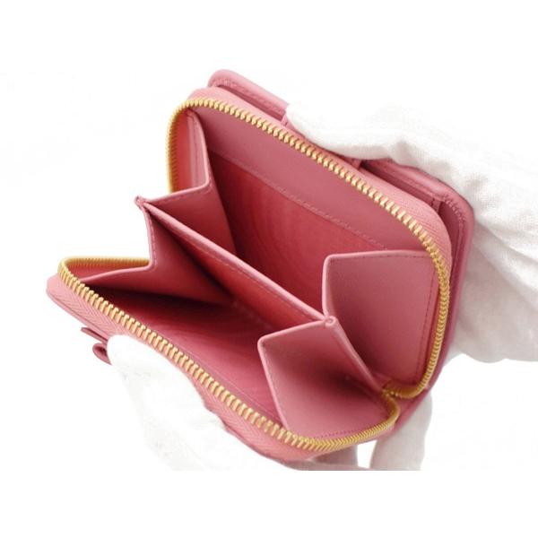 PRADA（プラダ） プラダ財布 二つ折り財布 レディ−ス リボン VITELLO