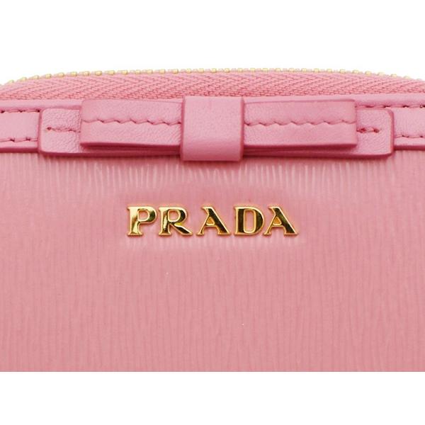 PRADA（プラダ） プラダ財布 二つ折り財布 レディ−ス リボン VITELLO