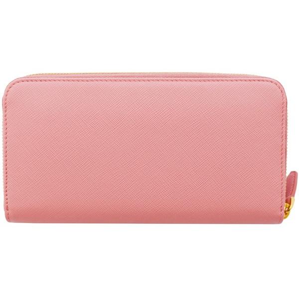PRADA 長財布 ピンク リボン PRADA プラダ リボン付きL字ファスナー長財布[小銭入れ付き