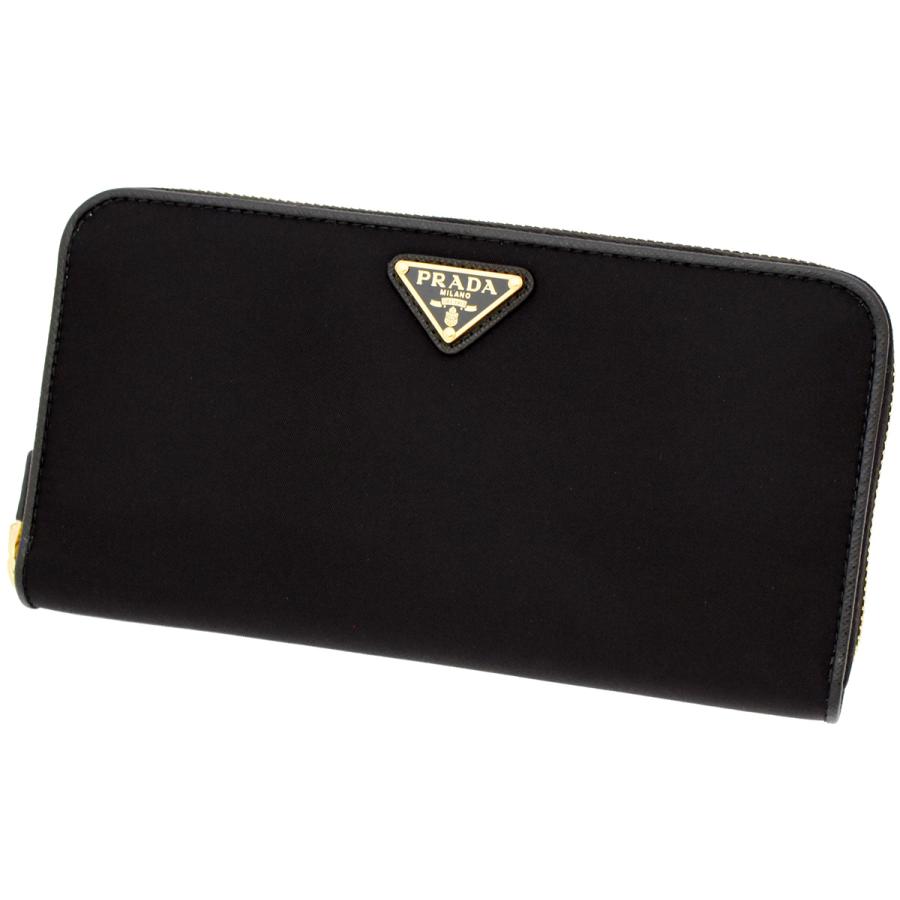 正規品❤️美品⭐️プラダ長財布 PRADA 男女　ラウンドファスナー　財布　ブラック PRADA（プラダ） プラダ財布 ラウンドファスナー長財布 レディ−ス