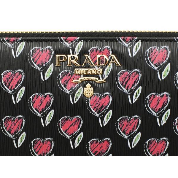 PRADA プラダ財布 ラウンドファスナー長財布 レディ−ス ハート PRADA プラダ財布 ラウンドファスナー長財布 レディ−ス ハート
