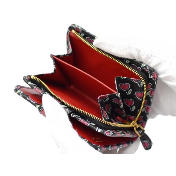 PRADA プラダ財布 二つ折り財布 レディ−ス ハート VIT. MOVE LOVE  