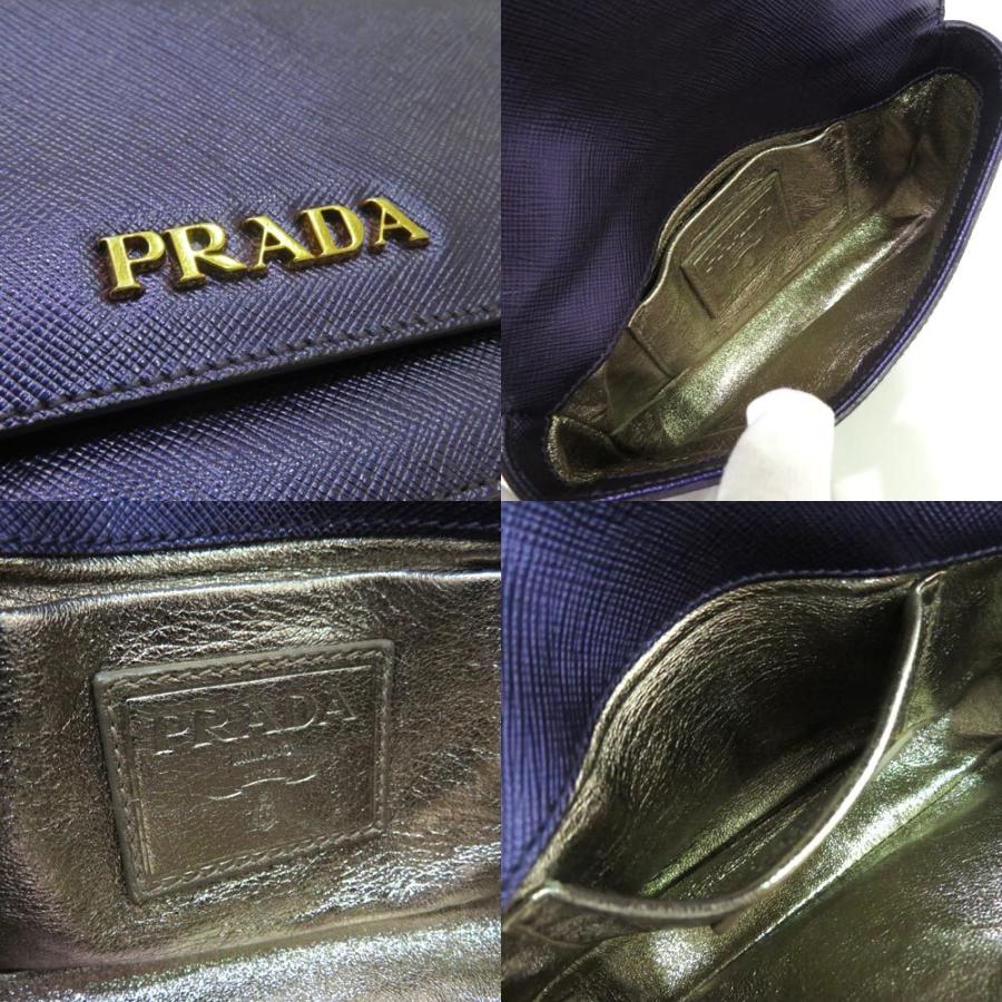 中古 プラダ サフィアーノレザー ポーチ クラッチ Aランク パープル PRADA レディース あすつく【送料無料】【西神店】｜brandritz｜09