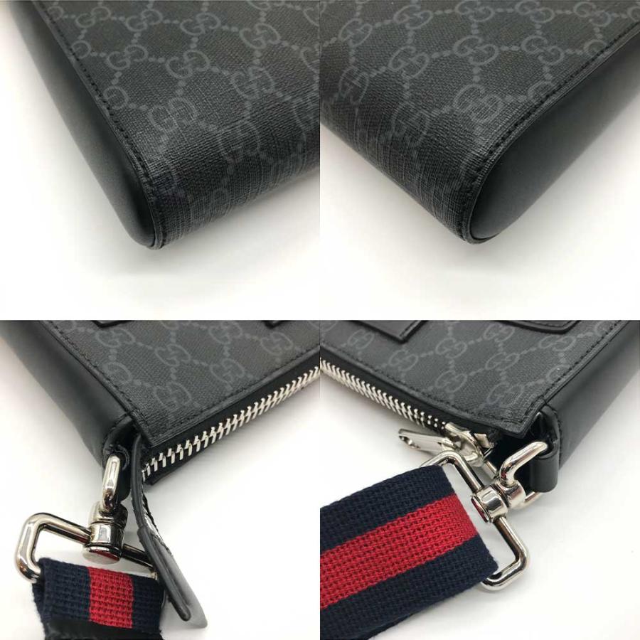 グッチ ショルダーバッグ スモールメッセンジャー GGスプリーム 523599 ブラック 黒 Aランク GUCCI 中古 六甲道店｜brandritz｜04