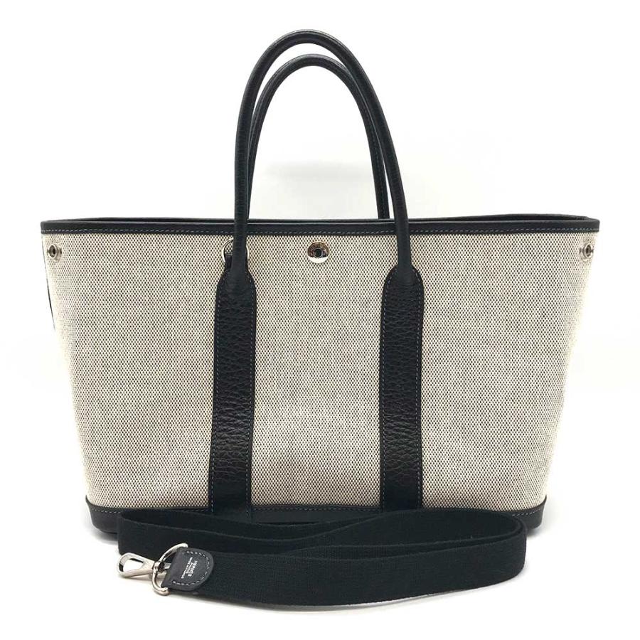 HERMES エルメス バッグ キャンバス ガーデンパーティTPM Aランク 