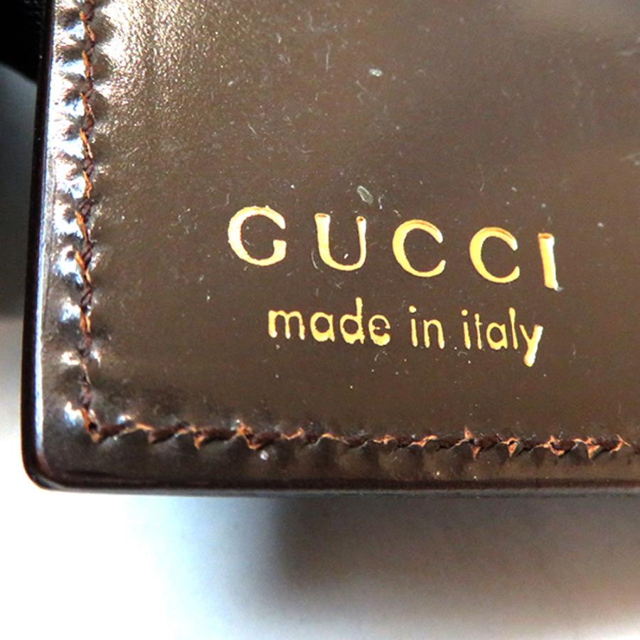 グッチ 手帳カバー アジェンダ BCランク レザー ブラウン 茶 ボックスカーフ gucci 男女兼用 中古　あすつく　送料無料　三田店｜brandritzauc｜03