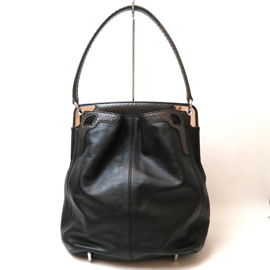 中古 カルティエ マルチェロ ショルダーバッグ レザー Aランク 