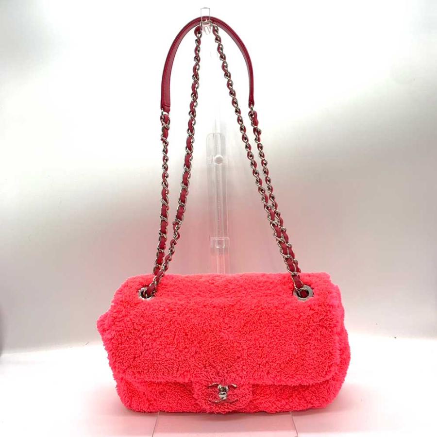 CHANEL シャネル バッグ チェーン ショルダーバッグ ピンク ネオン 