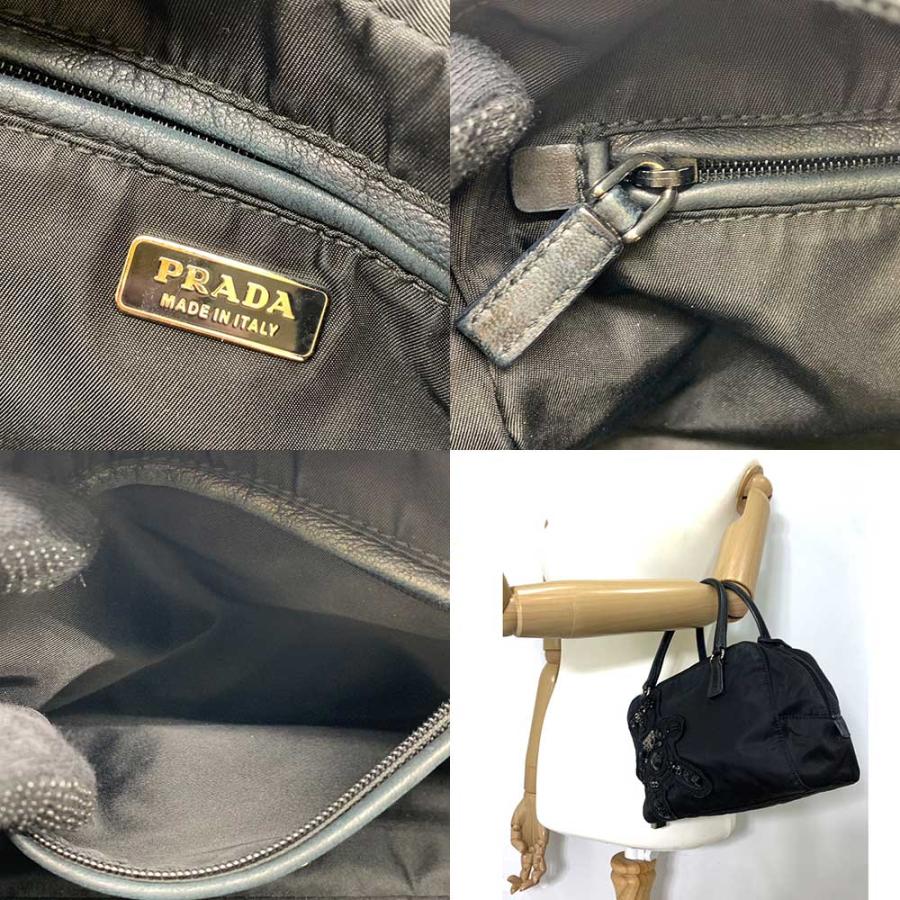 PRADA プラダ バッグ イブニング ベア ハンドバッグ ネロ PRADA プラダ バッグ イブニング ベア ハンドバッグ ネロ