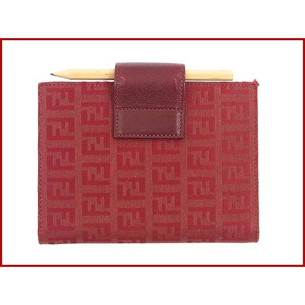 フェンディ FENDI 手帳カバー 鉛筆 ズッキーノ 中古 X10371｜brands｜02