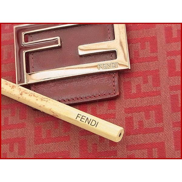 フェンディ FENDI 手帳カバー 鉛筆 ズッキーノ 中古 X10371｜brands｜05