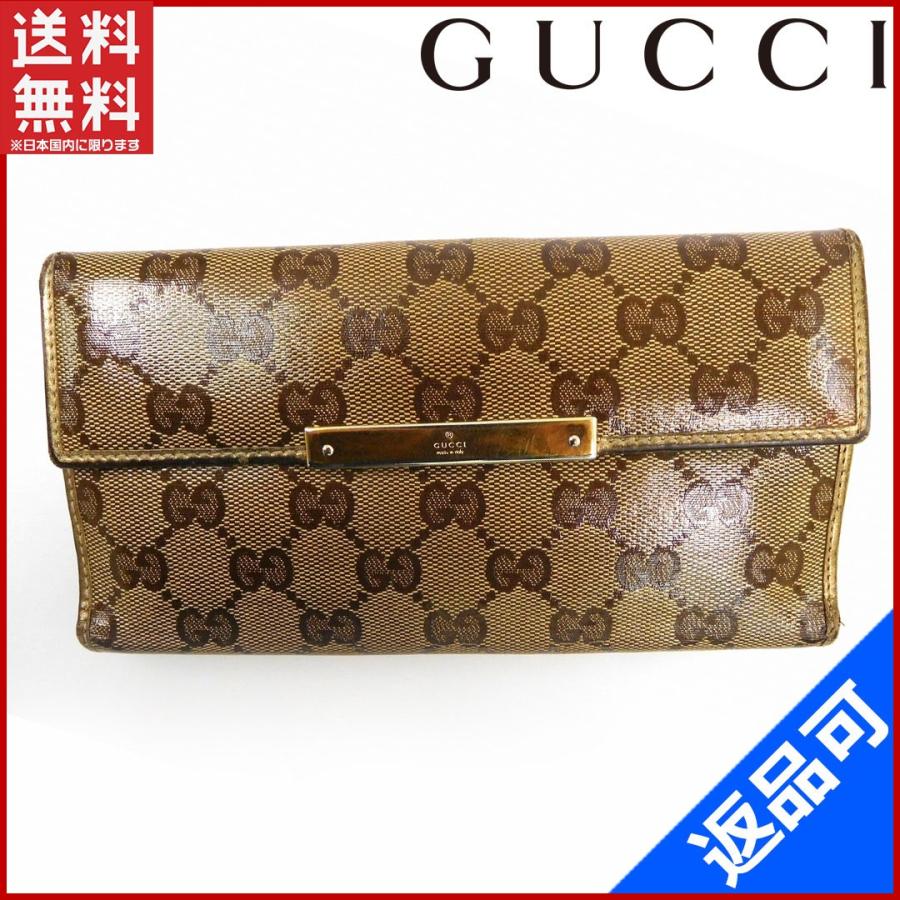 [閉店セール]グッチ 財布 GUCCI 長財布 ＧＧクリスタル 中古 X11293｜brands