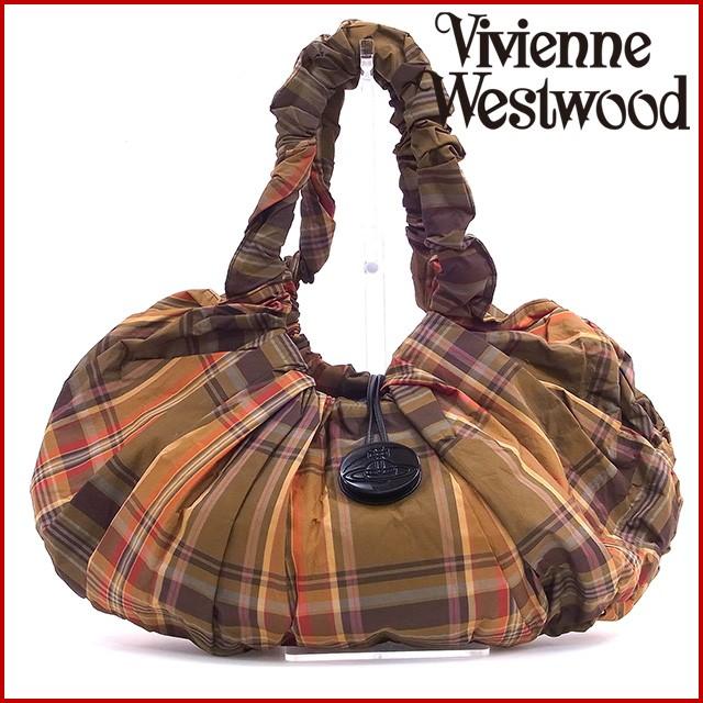 ヴィヴィアン・ウエストウッド バッグ Vivienne Westwood ショルダーバッグ チェック 中古 X12683｜brands