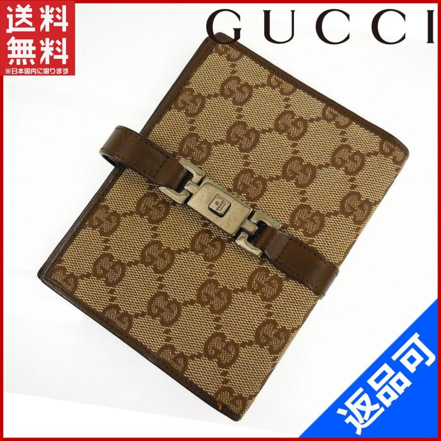 グッチ GUCCI 手帳カバー GGキャンバス 中古 X12734 :X12734:ブランド