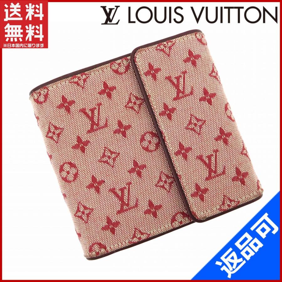 ルイヴィトン M 三つ折り財布 Vuitton 二つ折り財布 Louis モネ ファッション ポルトビエ カルトクレディ 財布 モノグラムミニ X ブランドセレクトショップbrands 三つ折り財布 モノグラムミニ 中古 X