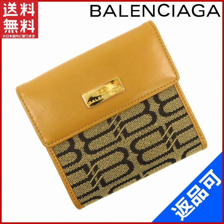 バレンシアガ Balenciaga 財布 二つ折り財布 Wホック財布 柄 中古 X X ブランドセレクトショップbrands 通販 Yahoo ショッピング