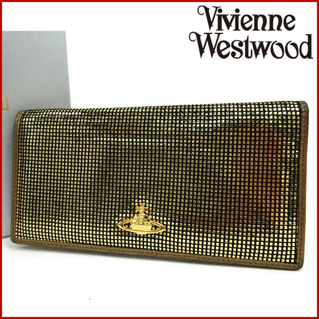 ヴィヴィアン・ウエストウッド 財布 レディース (メンズ可) Vivienne Westwood 長財布 二つ折り財布 中古 X15105｜brands