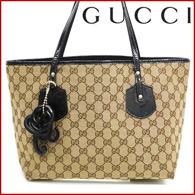 グッチ バッグ レディース (メンズ可) GUCCI トートバッグ GGキャンバス 中古 X16066｜brands