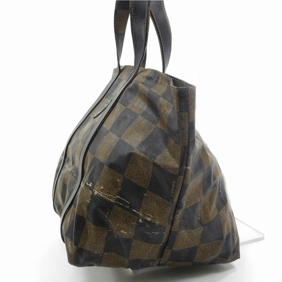 フェンディ FENDI バッグ ハンドバッグ ブロックチェック 中古 X17307｜brands｜03