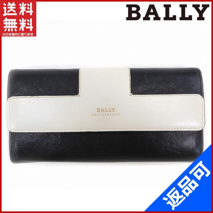 [閉店セール]バリー 財布 BALLY 長財布 ロゴ 中古 X4624｜brands