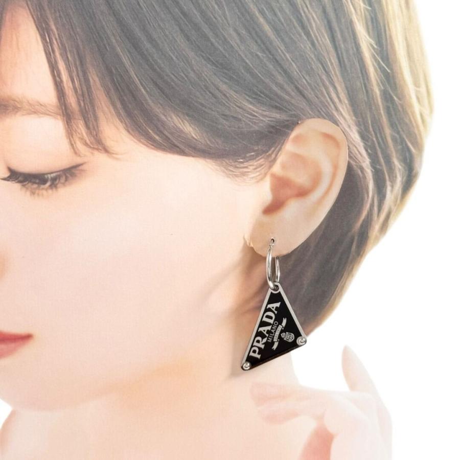 PRADA（プラダ） メンズ レディース シンボル ペンダント ピアス 片耳