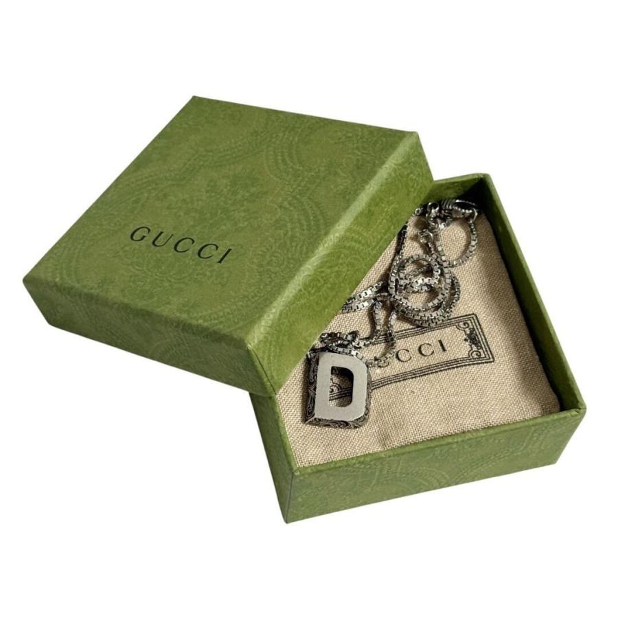 GUCCI（グッチ） 男女兼用 アルファベット D ペンダント ネックレス