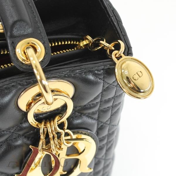 Dior ラムスキン LADYDior ラージバッグ ゴールド金具