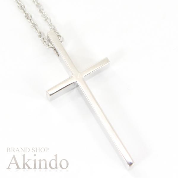 TIFFANY&Co.（ティファニー） ネックレス クロス K18WG ホワイト