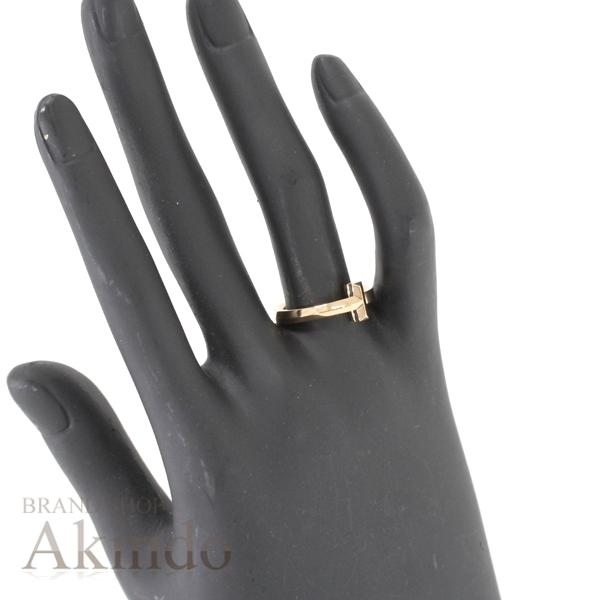 TIFFANY&Co. ティファニー リング Tワン ナロー ローズゴールド K18RG