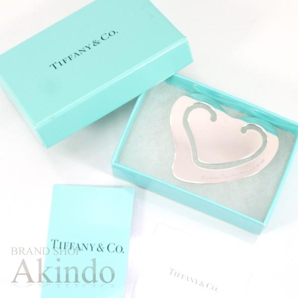 （美品）ティファニー ブックマーク しおり 読書 シルバー 925 箱・袋付き TIFFANY&Co.（ティファニー） ブックマーク 栞 しおり ハート エルサ