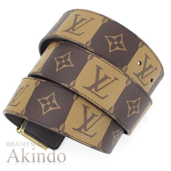 【新品・未使用】ルイヴィトン NIGO サンチュール LV ピラミッド ストライプ ベルト 90〜100cm モノグラム限定メンズ M0470の画像