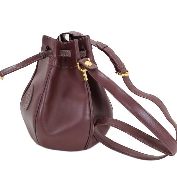 Cartier（カルティエ） 美品 巾着ショルダーバッグ マストライン