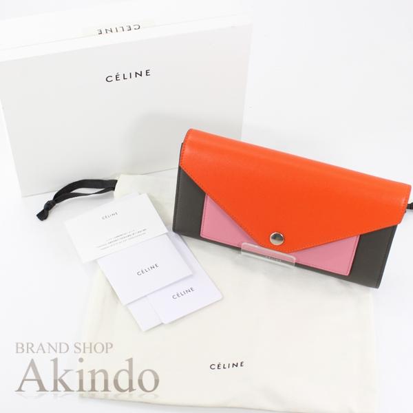 CELINE（セリーヌ） 【新品・未使用】セリーヌ 三つ折り長財布 トライ 