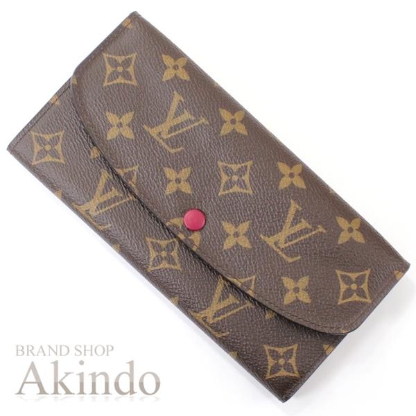 ルイヴィトン 長財布 モノグラム 二つ折り ポルトフォイユ エミリー